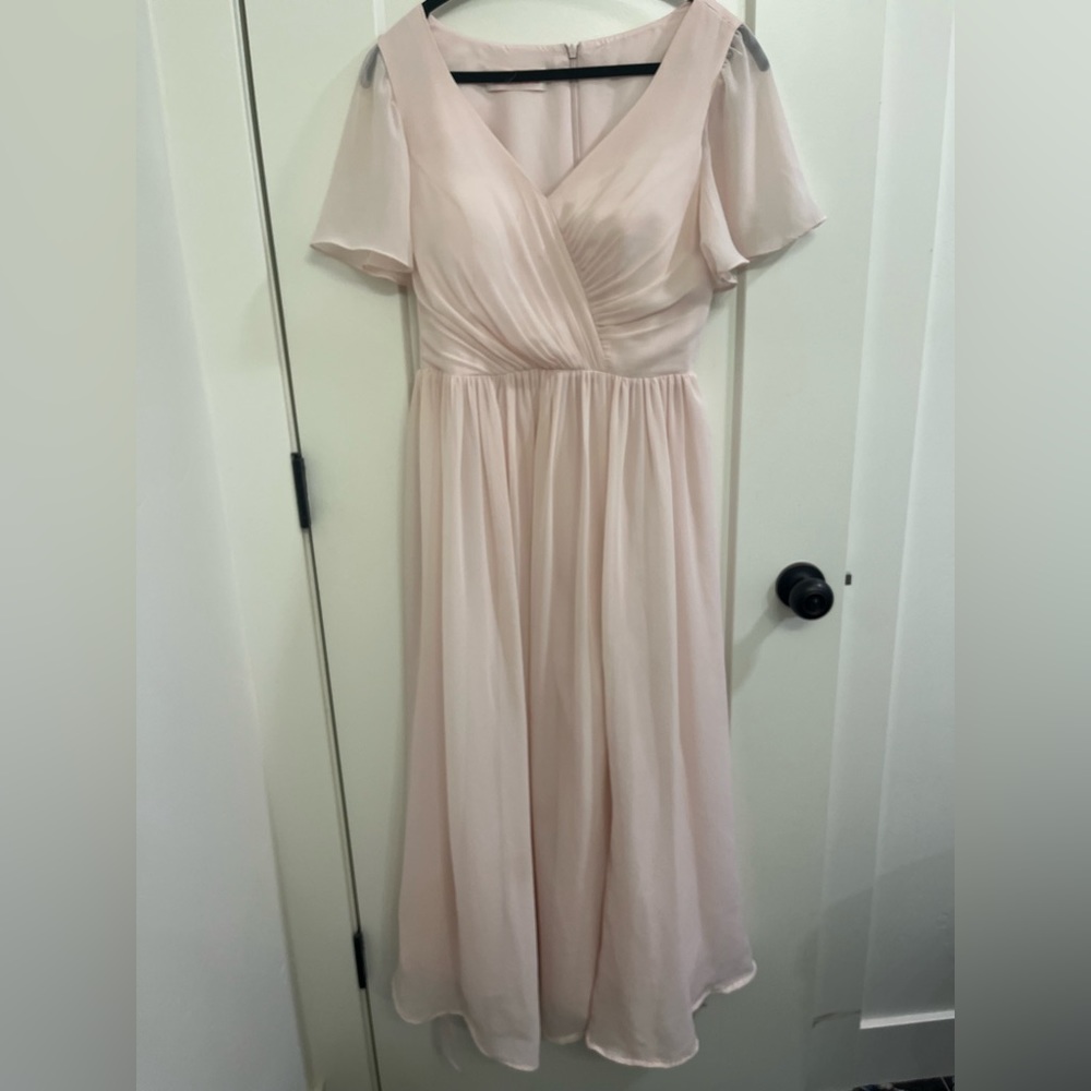 Pink bridesmaids dress